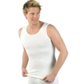 Medima Underwear Tank Top Sleeveless (Angora and Cotton) White Men (Size S-L)